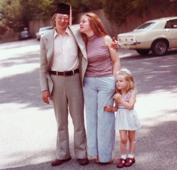 Dad, Mom, & Me @ My Dad's Graduation from Northeastern University